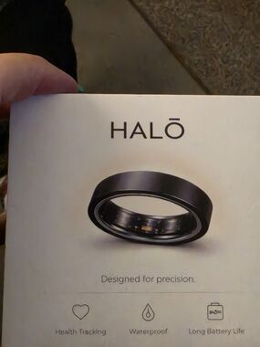 HALO Black Smart Ring – Health Tracking & Waterproof